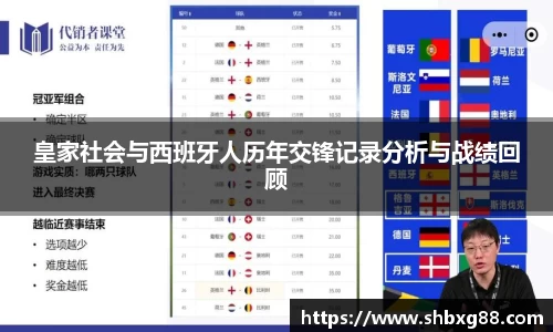 皇家社会与西班牙人历年交锋记录分析与战绩回顾